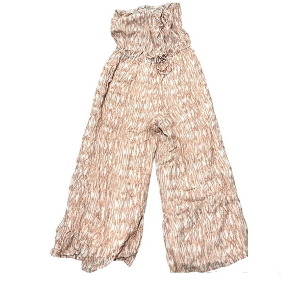 Revolve x Blue life Bell Jumpsuit Strapless Romper size Medium Sandstone Color - Picture 1 of 8